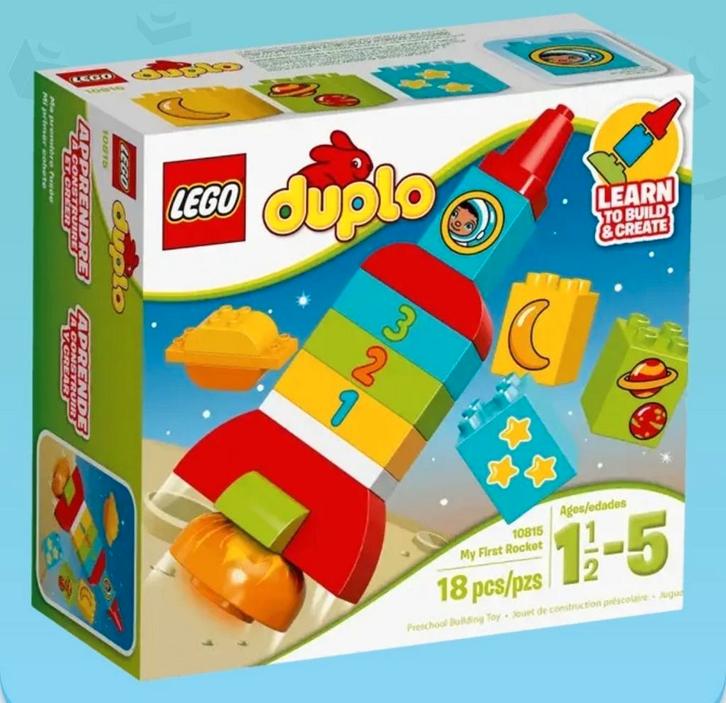 Duplo mijn eerste raket (10815), Kinderen en Baby's, Speelgoed | Duplo en Lego, Zo goed als nieuw, Duplo, Complete set, Ophalen
