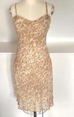 Sandro beeldige beige jurk 34 super aparte jurk CHCS zgan, Beige, Sandro, Ophalen of Verzenden, Zo goed als nieuw