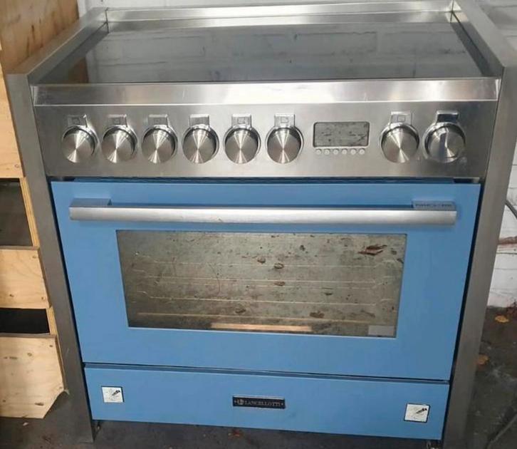 STEEL LANCELLOTTTI MAESTRO INDUCTIE FORNUIS, Witgoed en Apparatuur, Fornuizen, Gebruikt, Vrijstaand, Inductie, 5 kookzones of meer