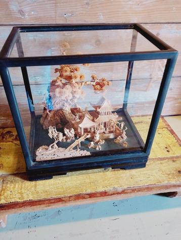 Chinees kurk diorama groot model  beschikbaar voor biedingen