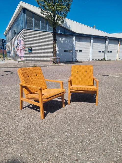 Vintage  fauteuils jaren 60, Huis en Inrichting, Fauteuils, 75 tot 100 cm, Ophalen