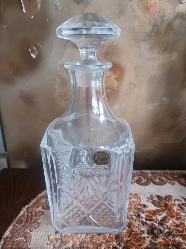 Kristallen Karaf met Stop, Antiek en Kunst, Antiek | Glas en Kristal, Ophalen of Verzenden