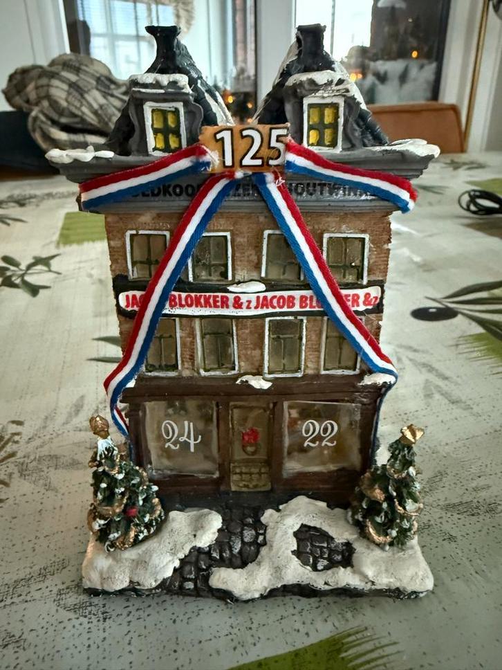 Blokker Kerstdorp Winkel - Nieuwstaat!, Huis en Inrichting, Woonaccessoires | Wanddecoraties, Zo goed als nieuw, Ophalen of Verzenden