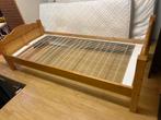 Grenen Eenpersoonsbed met Spiraalbodem, Huis en Inrichting, Slaapkamer | Bedden, Ophalen, Gebruikt, 90 cm, Eenpersoons