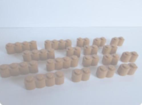 nr. 6875, L. bruine muursteentjes(log) Verzenden is mogelijk, Kinderen en Baby's, Speelgoed | Duplo en Lego, Zo goed als nieuw