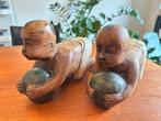 Vintage handgesneden houten kinderfiguren set, Ophalen of Verzenden, Nieuw