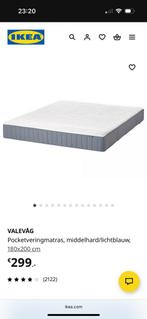 Ikea Valevag Pocketvering Matras 180x200, Ophalen, Tweepersoons, Zo goed als nieuw, Matras