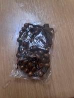 Houten Christelijke Ketting met Kruis, Antiek en Kunst, Ophalen of Verzenden