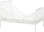 Ikea Minnen meegroeibed + lattenbodem, Ophalen, 70 tot 85 cm, 140 tot 160 cm, Zo goed als nieuw