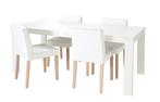 Witte Eettafel, Gebruikt, 200 cm of meer, Vijf personen of meer, Rechthoekig
