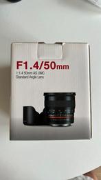 Samyang 50mm F1.4 EF lens. Photo lens, Audio, Tv en Foto, Fotografie | Lenzen en Objectieven, Ophalen of Verzenden, Zo goed als nieuw