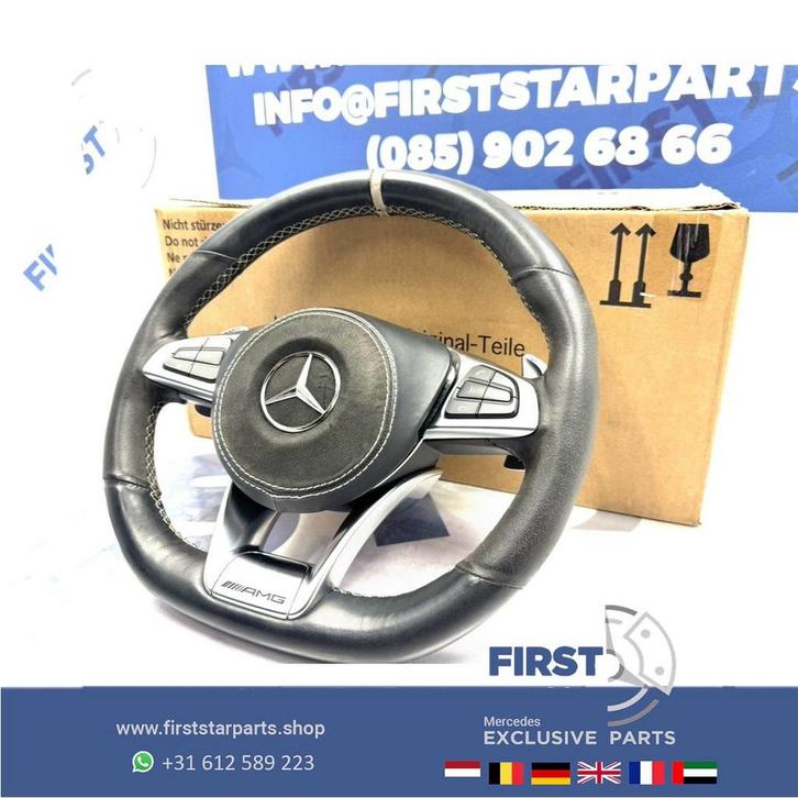 GLE63 AMG Stuur + Airbag GLE63 GLE63s LANE ASSIST W166 C292, Auto-onderdelen, Besturing, Mercedes-Benz, Gebruikt, Ophalen of Verzenden