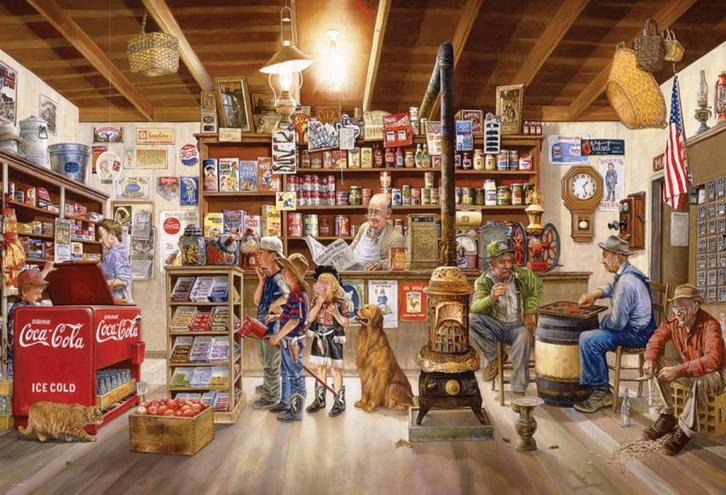 Eurographics - The General Store - 2000 stukjes, Hobby en Vrije tijd, Denksport en Puzzels, Nieuw, Legpuzzel, Meer dan 1500 stukjes