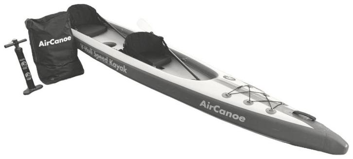 Aircanoe v-hull speed kayak, kajak DEMO MODEL, Watersport en Boten, Kajaks, Nieuw, 2-persoons, Opblaasbaar, Ophalen