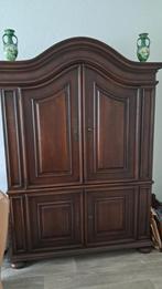 Mooie houten kast met deuren 140x205cm alleen ophalen, Ophalen, 100 tot 150 cm, Klassiek, 150 tot 200 cm