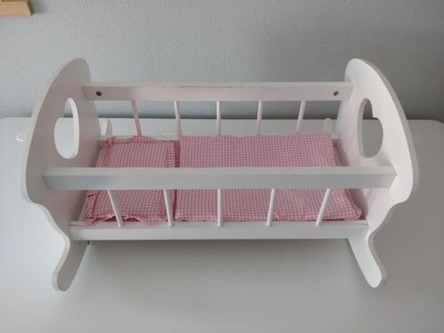 Poppenbedje hout, Kinderen en Baby's, Speelgoed | Poppen, Gebruikt, Babypop, Ophalen