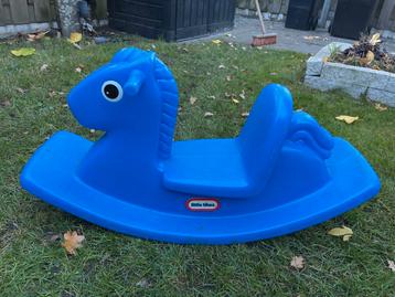 Blauw Little Tikes Schommelpaard beschikbaar voor biedingen