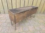 Houtskool RVS barbecue/BBQ bak op pootjes, Ophalen of Verzenden, Gebruikt