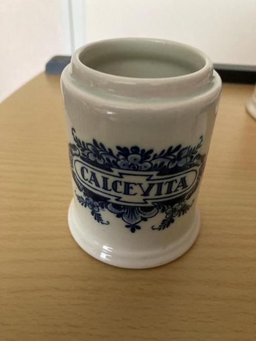 Vintage Delfts blauwe Calcevita apothekers pot Zenith, Antiek en Kunst, Antiek | Keramiek en Aardewerk, Ophalen of Verzenden