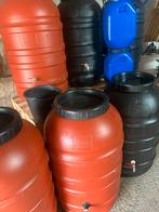 Regenton regentonnen vaten 220 liter met of zonder kraan, Tuin en Terras, Regentonnen, 150 liter of meer, Ophalen, Zo goed als nieuw