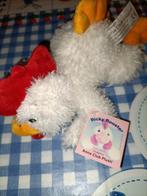 Kip knuffel Rooster van Anna Club Plush 21 cm met kaartje, Ophalen of Verzenden
