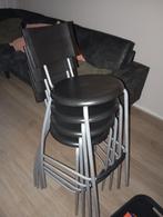 Stapelbare zwarte krukken (4 stuks), Gebruikt, Zwart, Ophalen of Verzenden, Vier