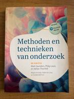 Methoden en technieken van onderzoek, 9e editie met MyLab NL, Mark N.K. Saunders; Philip Lewis; Adrian Thornhill, Ophalen of Verzenden