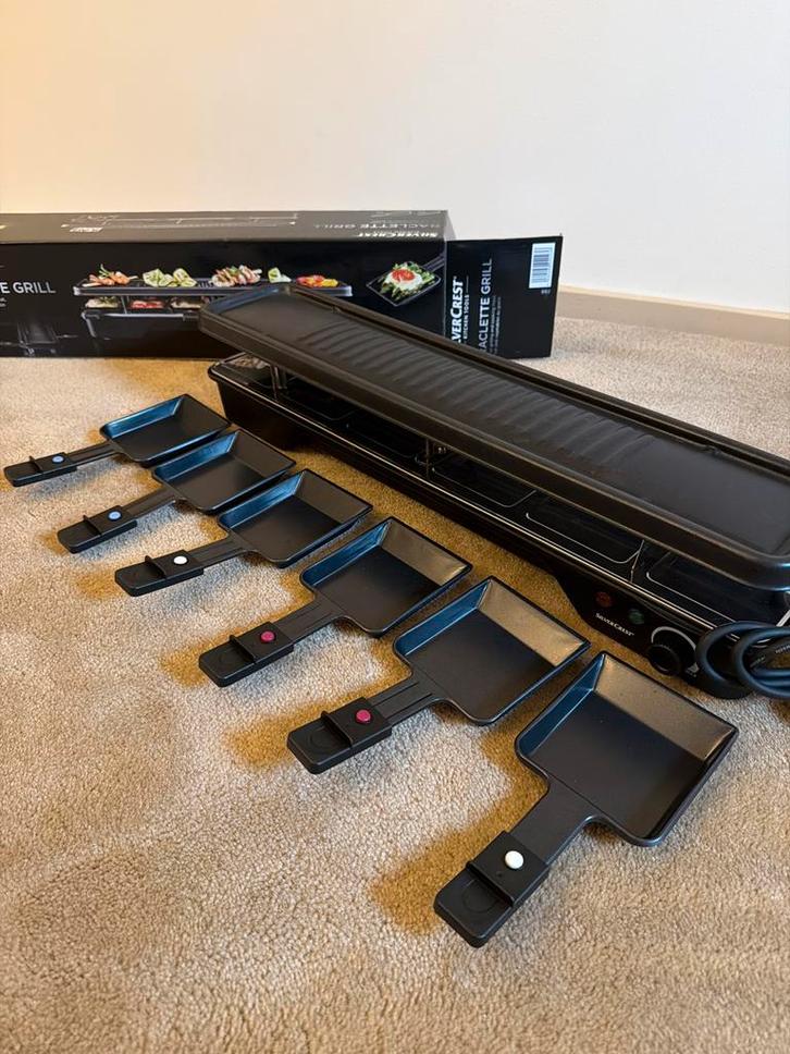 Silvercrest Raclette Grill - Nieuw in doos, Witgoed en Apparatuur, Grillplaten, Nieuw, Tafelgrill, Vaatwasmachinebestendig, Ophalen