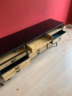 TV meubel, 100 tot 150 cm, Ophalen of Verzenden, Zo goed als nieuw, Metaal