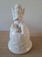 Mooie kerstklok engel, wit porselein, Ophalen of Verzenden