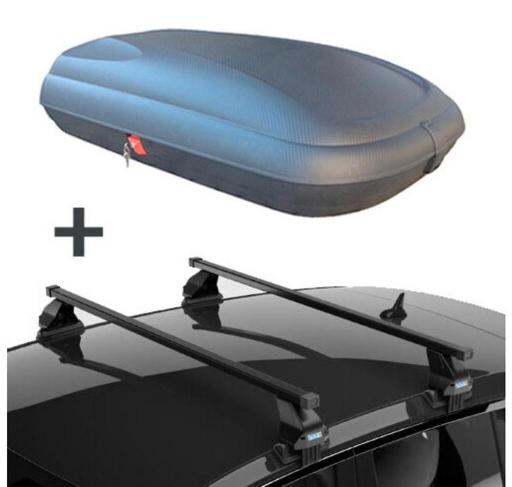 Dakkoffer 320L + Dakdragers - PerfectFit, Auto diversen, Dakkoffers, Zo goed als nieuw, Ophalen