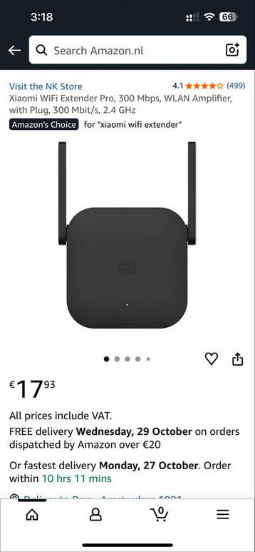 Xiaomi WiFi Versterker Pro - Uitstekende dekking! beschikbaar voor biedingen