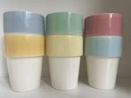 Regout pastel volledige set 6 Sonja bekers uit 1963, Ophalen