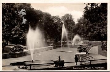 Groningen - Vijver N.-Plantsoen (1931) beschikbaar voor biedingen