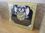 klok gemaakt van vinylplaat afbeelding hond, Nieuw, Ophalen of Verzenden