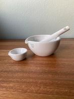 Porseleinen Mortier met Stamper en Schaal, Ophalen of Verzenden, Zo goed als nieuw