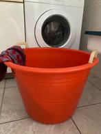 Vintage oranje wasmand, Ophalen, Huis en Inrichting