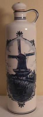 Vintage Delfts Blauw Jeneverfles, Ophalen of Verzenden