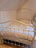 Uniek stevig oud Engels spijlenbed, Ophalen, Gebruikt, 100 cm of meer, Matras