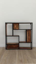 Mangohouten Wandrek - Industrieel Design, Huis en Inrichting, Woonaccessoires | Wandplanken en Boekenplanken, Ophalen, Zo goed als nieuw