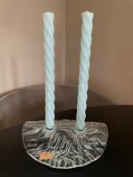 Vintage Joska Glas Design Kandelaar, Overige materialen, Gebruikt, Wit, Ophalen of Verzenden