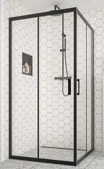 Nieuwe douchecabine 80x80 mat zwart - in doos!, Ophalen, Nieuw, Met douche