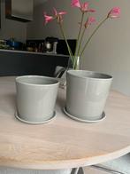 Hay Plant Pot - Grijs ( Groot en Klein ), Tuin en Terras, Bloempotten, Ophalen, Rond, Binnen, Zo goed als nieuw
