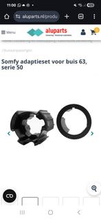 Somfy adaptieset voor buis 63, serie 50, Doe-het-zelf en Verbouw, Rolluiken, Ophalen of Verzenden, Nieuw, Minder dan 100 cm, Minder dan 100 cm