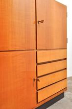 Vintage dressoir met laden jaren 70 ladekast kersenhout, Ophalen of Verzenden, Gebruikt
