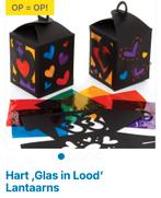 Glas in lood lampionnen hartjes, Ophalen of Verzenden, Nieuw, Feestartikel, Halloween of Griezel