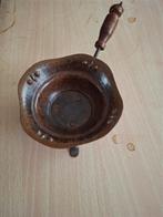 Koperen Pijp Aansteek Comfoor met Houten Handvat, Antiek en Kunst, Ophalen of Verzenden, Koper
