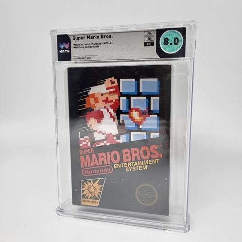 Super Mario Bros. Nintendo NES - CiB WATA graded 8.0, Spelcomputers en Games, Games | Nintendo NES, Zo goed als nieuw, Platform