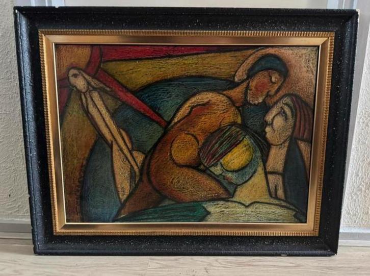 Theo Mackaay olieverf op linnen, Antiek en Kunst, Kunst | Schilderijen | Klassiek, Ophalen of Verzenden