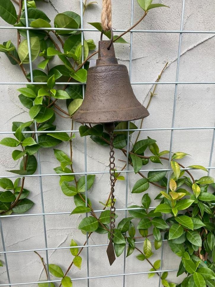 GIETIJZEREN SCHEEPSBEL GROOT BRUIN NIEUW, Antiek en Kunst, Curiosa en Brocante, Ophalen of Verzenden